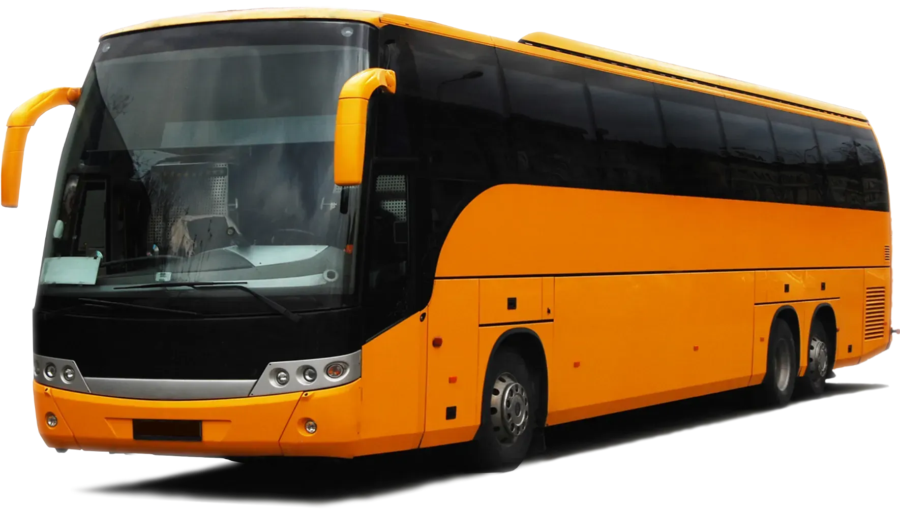 Gelb-oranger Reisebus